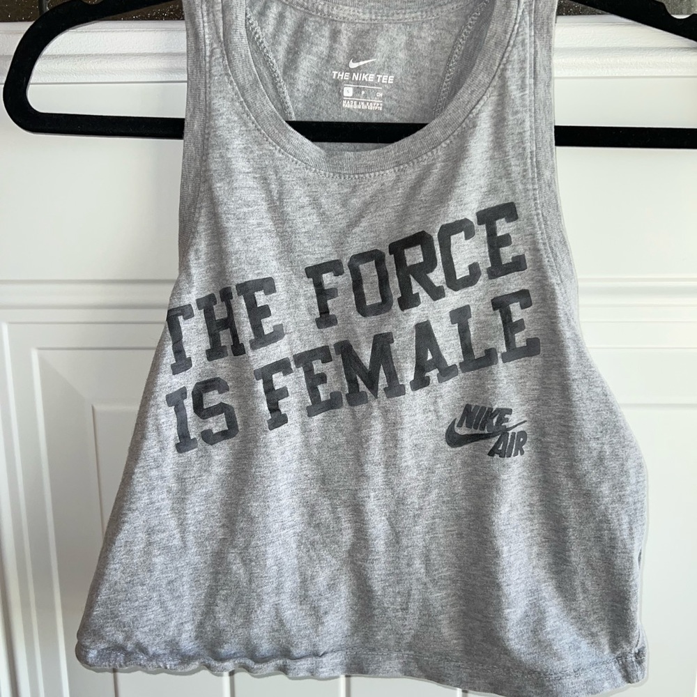 Nike Grey Razorback Tank Size Small - Picture 2 of 4
